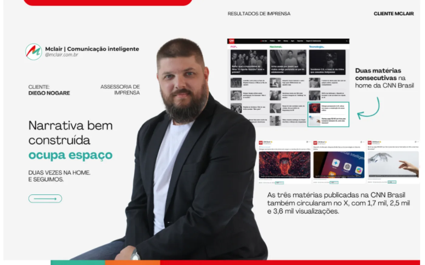 Diego Nogare: Assessoria de Imprensa: Dados & IA | Mclair