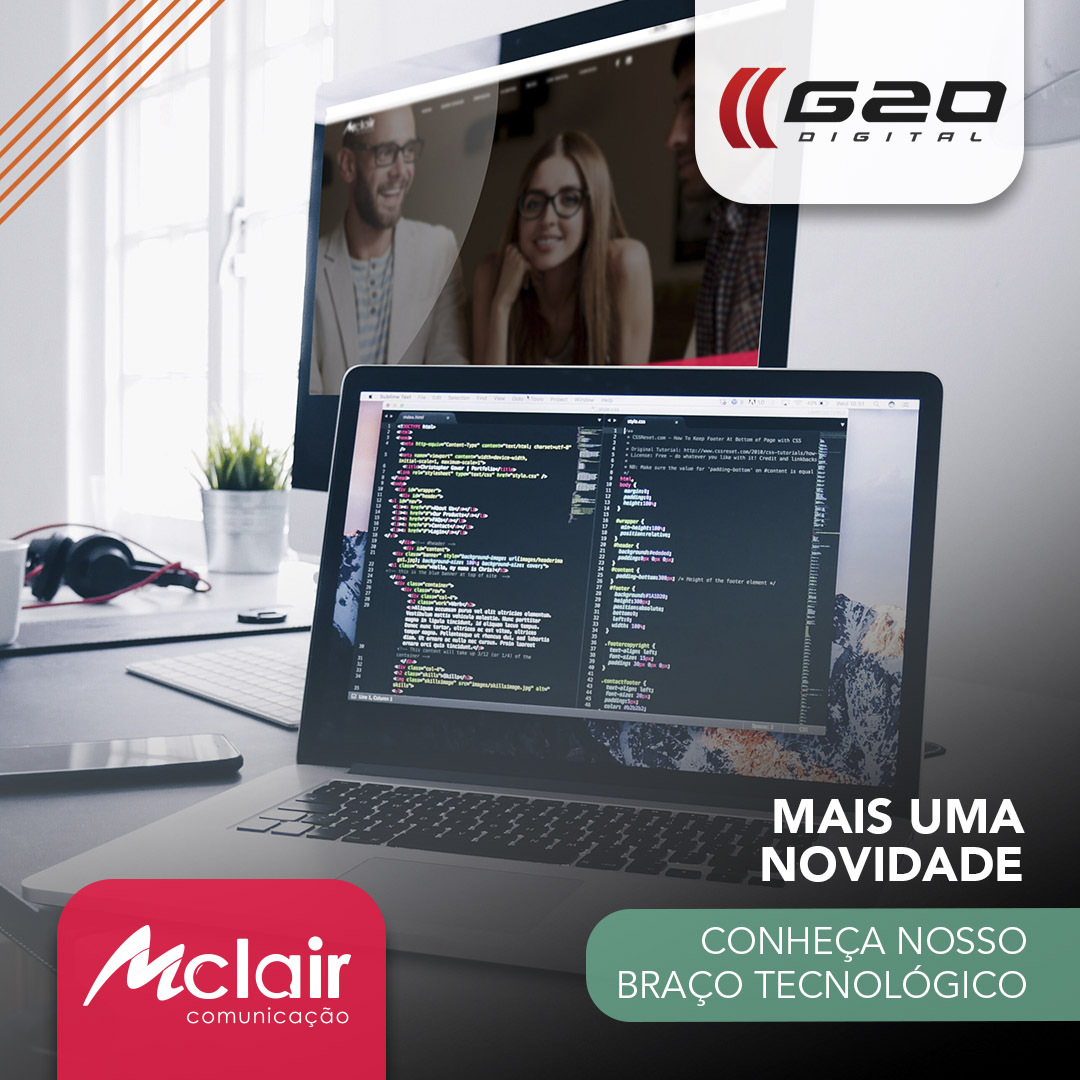 Mclair anuncia spin-off para desenvolvimento web e tecnológico